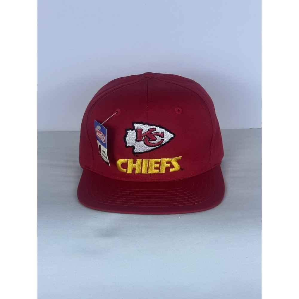 Vintage 90's Kansas City Chiefs Eastport Snapback Hat Cap NFL Deadstock NWT